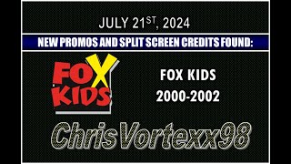 New Promos And Split Screen Credits Foundings 7-21-2024 Fox Kids 2000-2002