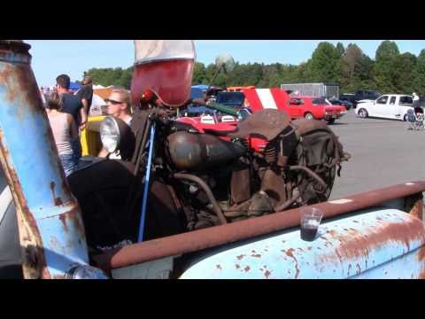 All original unrestored 1937 Indian Scout and a 1959 Chevy Apache Pick Up