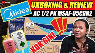 Unboxing & Review Ac Midea 1/2 Pk Terbaru Cuma 2 Jutaan || Msaf-05Crn2