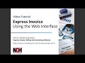 Express Invoice - Using the Web Interface