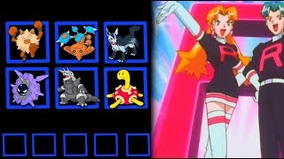 Every Pokemon owned by Butch & Cassidy