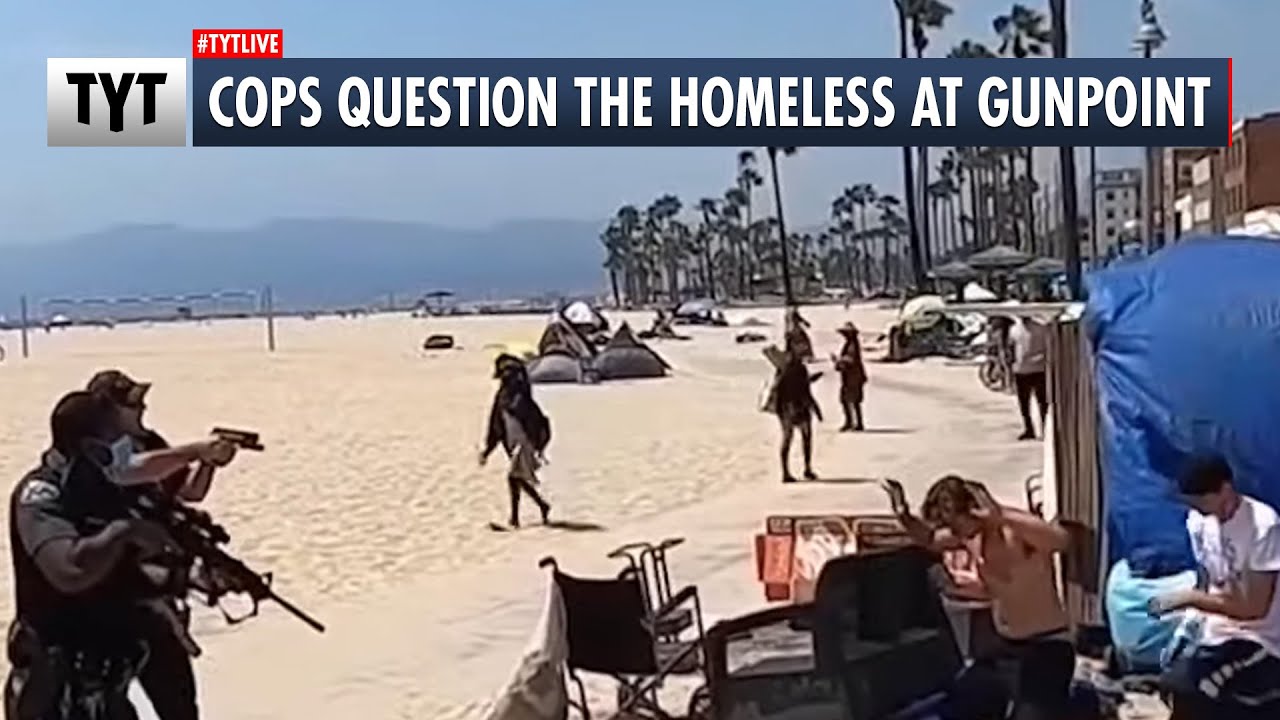 Cops Point ASSAULT Weapons At The Unhoused