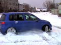Mazda Demio покатушки на снегу
