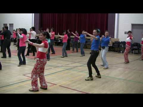 Music: Jai Ho by AR Rahman. This dance was filmed in a line dance review 
