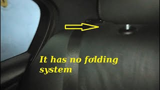 BMW E60/E90 - Folding rear seat backrest without folding system.
