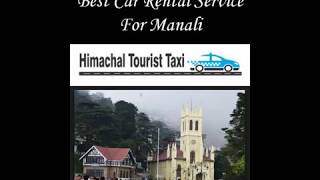 Best Car Rental Service For Manali