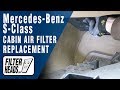 Cabin air filter replacement- Mercedes-Benz S-class