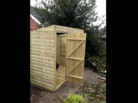 How to build a Pent Shed - YouTube