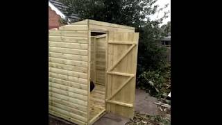 DIY How to build a Pent Shed