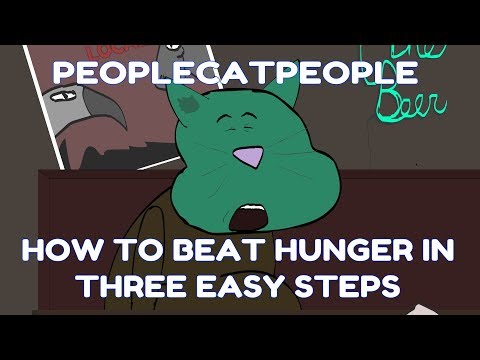 how to BEAT hunger in 3 easy steps - People Cat People Animated Short Short