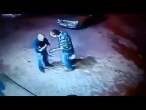 Russian Grandpa Boxer Knocks Out Two Guys Outside A Bar