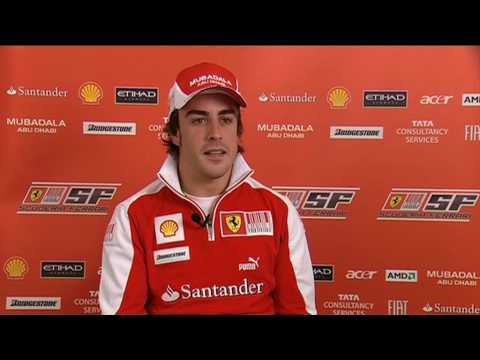 the press conference dedicated to the Scuderia Ferrari Marlboro drivers