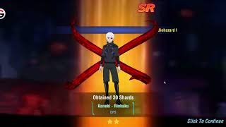Tokyo Ghoul Dark War (VIP Summons SSR Shinohara 2050 Diamonds) 50 Luxury Tickets