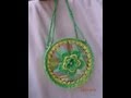 Cartera de lujo tejida a crochet de CDs y bolsas recicladas (parte 1)