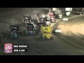 Highlights: World of Outlaws STP Sprint Cars Kings Speedway April 11th, 2014