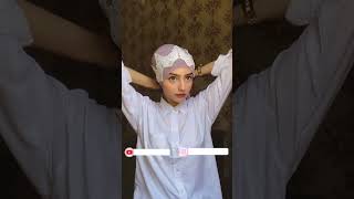 Sleek and Modern style with Chiffon lace hijab -  Tutorial