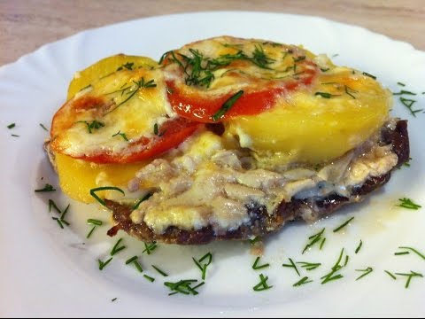 Картошка с мясом с помидорами в духовке рецепт пошагово 129