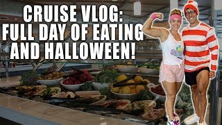 Royal Caribbean Allure Cruise Vlog 3 - Full Day of Eating - Halloween On A Cruise
