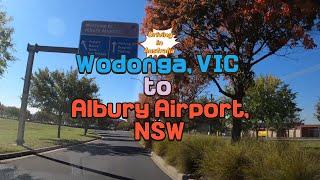 Driving In Australia From Wodonga, Vic To Albury Airport, Nsw 4K