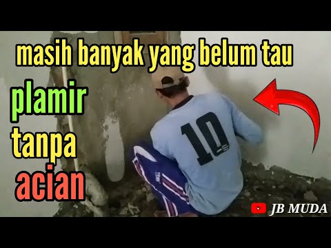 cara plamir tembok tanpa acian !! @TUTORIALBANGUNAN119 #plamir #renovasirumah