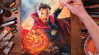 Doctor Strange (Benedict Cumberbatch) - speed drawing | drawholic