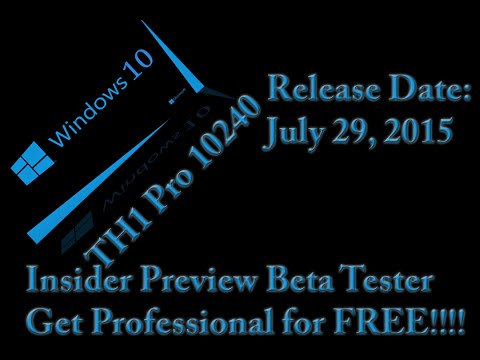 @Microsoft @Windows 10 Release Date July 29 - FREE To Insider beta testers