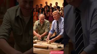 Leaders Putin And Trump Are Sitting And Making Roti
