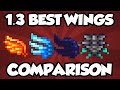 NEW Terraria 1.3 Wings - FULL WING COMPARISON OF NEW WINGS! - Best Terraria Wings Comparison