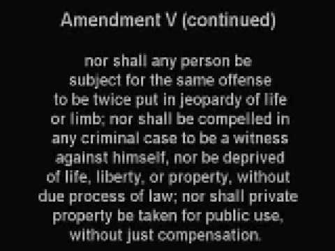 The United States Bill of Rights Amendments 1-10 of the Constitution.
