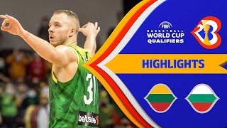 Lithuania - Bulgaria | Highlights - #FIBAWC 2023 Qualifiers