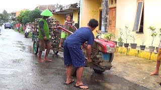 Bocil Ikut Traktor Sawah Pulang Sambil Grimisan