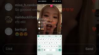 Lisa In Rosé Live In Instagram Chaelisa Forever