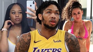 Brandon Ingram's GF SHADES His Stripper Side Chick By Showing Off Her FLOOR Seats at Laker Game
