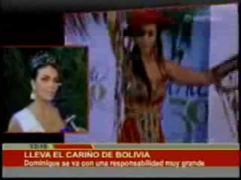 Dominique Peltier, rumbo a Miss Universo, con el cariño de los bolivianos. | Bolivia-red.Com |