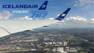 Icelandair Boeing 767-300Er Schiphol Eham Takeoff And Keflavik Iceland Bikf Landing 4K 60 Fps