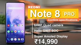 Redmi Note 8 pro : Confirm specifications,64mp camera Helio G90t,release date,price,redmi Note 8 pro