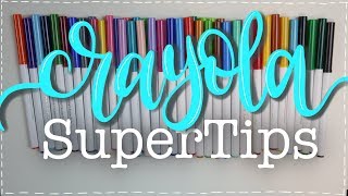 CRAYOLA SUPERTIPS │ROTULADORES LOW COST │ LETTERING Y ACUARELAR