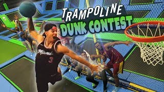 Concours De Dunk Sur Trampoline