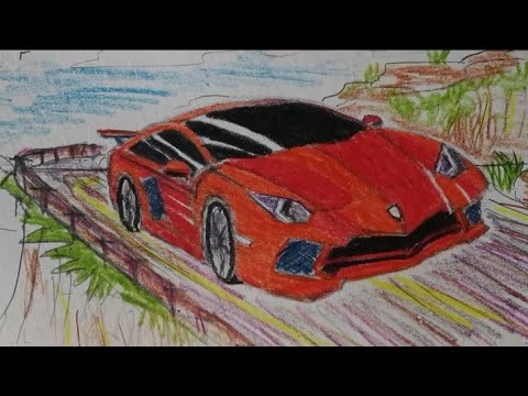 How to sketch a Lamborghini Aventador