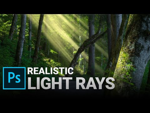 Add realistic Light Rays with Adobe Photoshop (Brush in description)