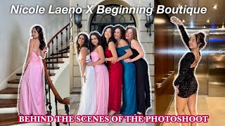 NICOLE LAENO X BEGINNING BOUTIQUE PROM EDIT PHOTOSHOOT BEHIND THE SCENES