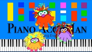 Cbeebies - Doodle Doo Theme Song Slow Easy Medium Piano Tutorial 4K