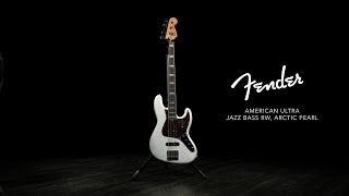 Fender American Ultra Jazz Bass RW, Arctic Pearl | Gear4music demo