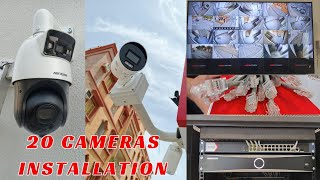 How To Install Hikvision & Dahua Ip Camera System Indoor & Outdoor Ptz Dual Lens Setup Poe Switch