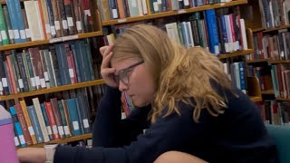 Very Beautiful Candid Feet In Library Barefoot With Crocs Soles And Toes