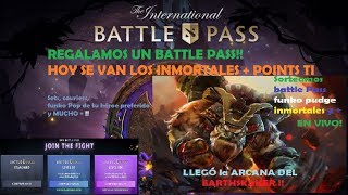 LLEGÓ LA ARCANA DEL SHAKER!! Sorteamos BATTLE PASS 2019 + inmortales! // Dota 2 / (Esp/ vivo)
