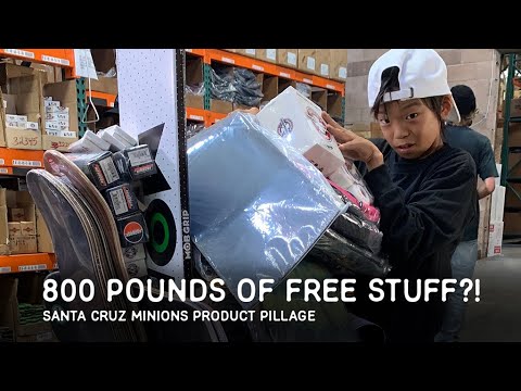 800 POUNDS of FREE STUFF?! | SC Minions PRODUCT PILLAGE!