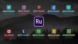 Social Media Lowerthirds V2 Premiere Rush Templates