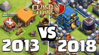 CLASH OF CLANS 2013 vs 2018 ☆ CoC