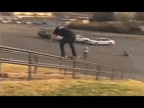SUPER SIZED Bs Feeble Grind Down 30+ Rail - Behind the Clips - Eli Tennant